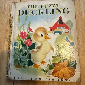 Vintage Children's Little Golden Book THE FUZZY DUCKLING First Edition 1949 "A"